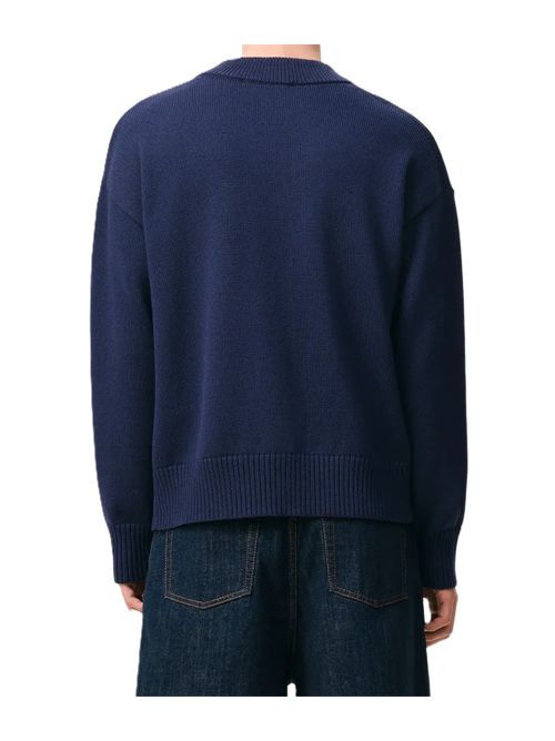 AMI ParisCardigan con scollo a V Ami Paris | UKC380.KN0156A116 ENCRE/ECRU